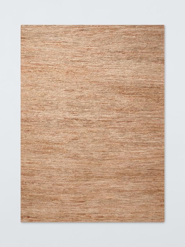 John Lewis Sumak Hand Knotted Textured Jute Rich Rug L240 x W170cm - Natural