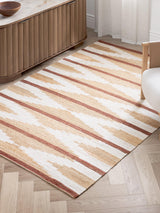 John Lewis Paz Hand Woven Pure Jute Geometric Rug L180 x W120cm - White
