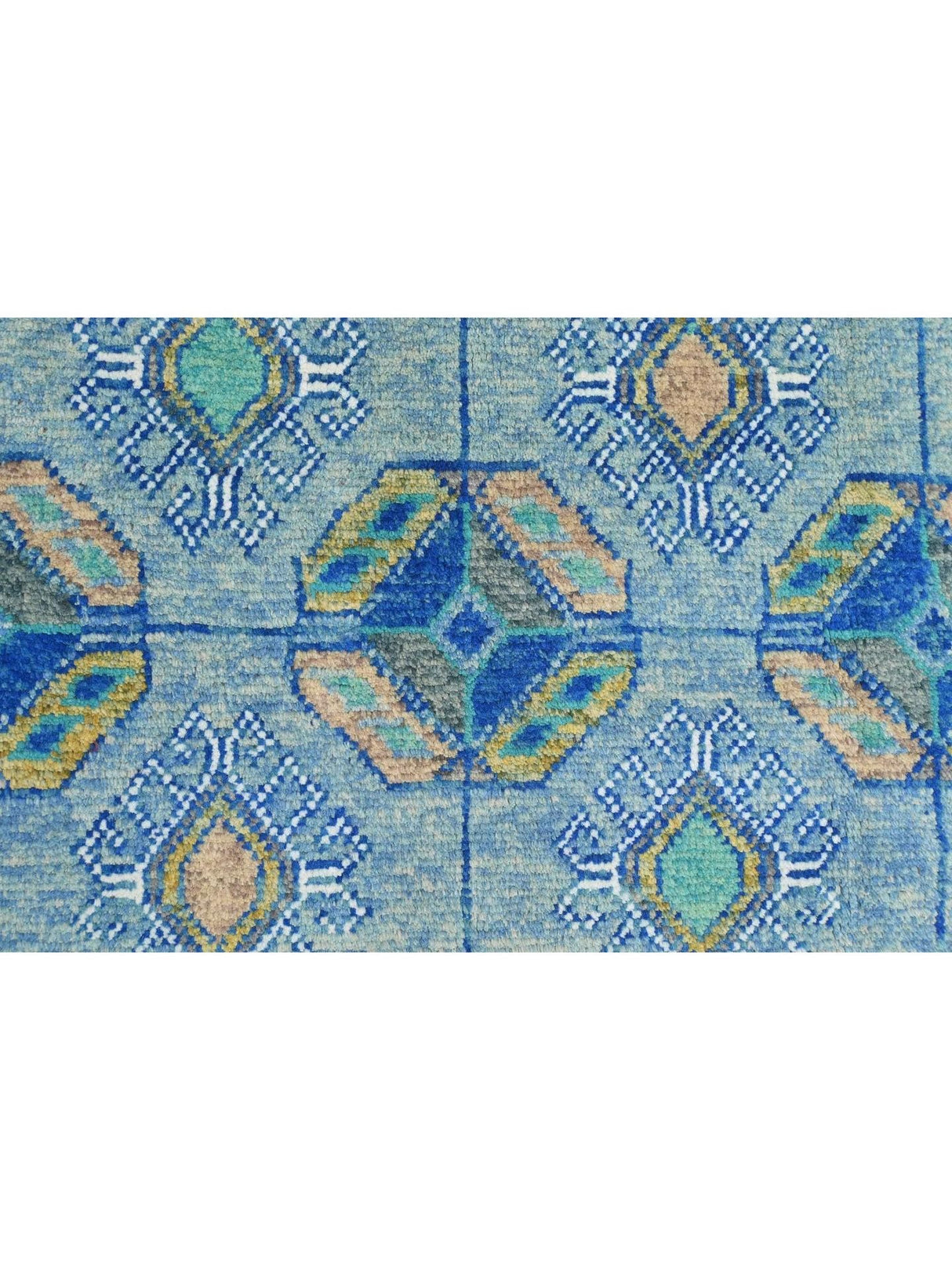 Gooch Luxury Hand Knotted Traditional Afghan Ersari Rug 300 x 200cm - Blue