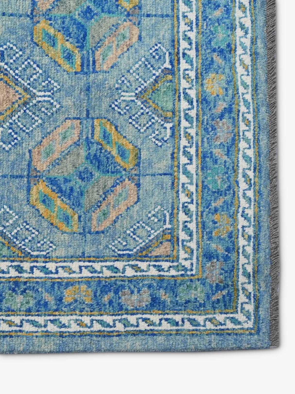 Gooch Luxury Hand Knotted Traditional Afghan Ersari Rug 300 x 200cm - Blue