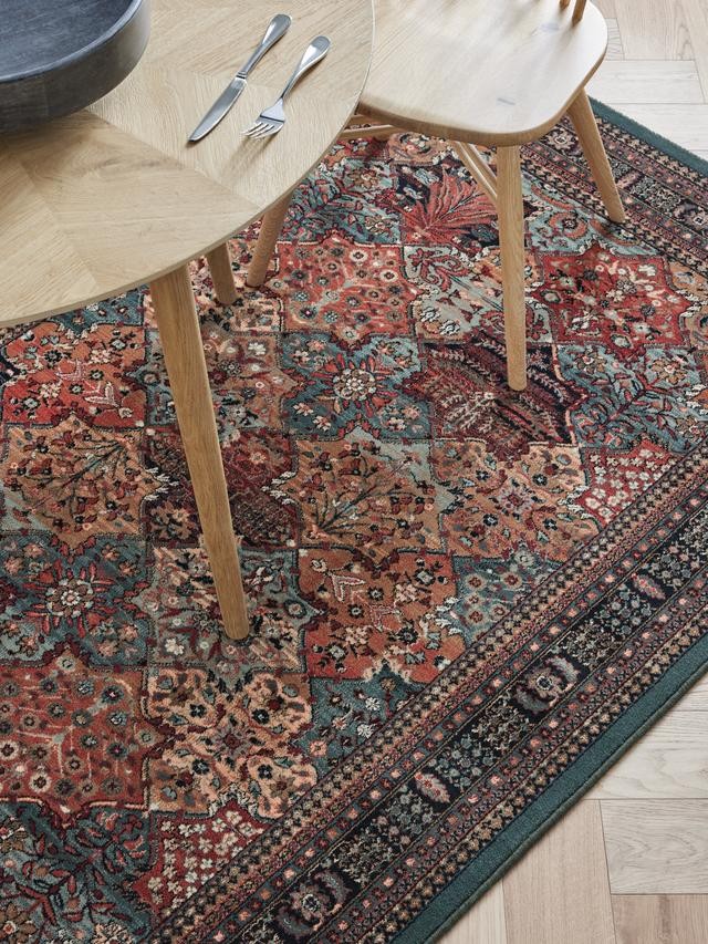 John Lewis Royal Heritage Imperial Baktian Traditional Rug 240 x 160cm Green