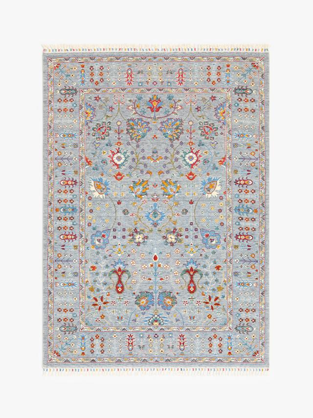 Gooch Luxury Multi Ushak Wool Viscose Traditional Rug 180 x 120cm - Grey