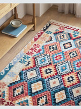 John Lewis Indira Kasak Traditional Wool Abstract Rug - Multi - L150 x W90cm