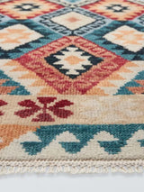 John Lewis Indira Kasak Traditional Wool Abstract Rug - Multi - L150 x W90cm