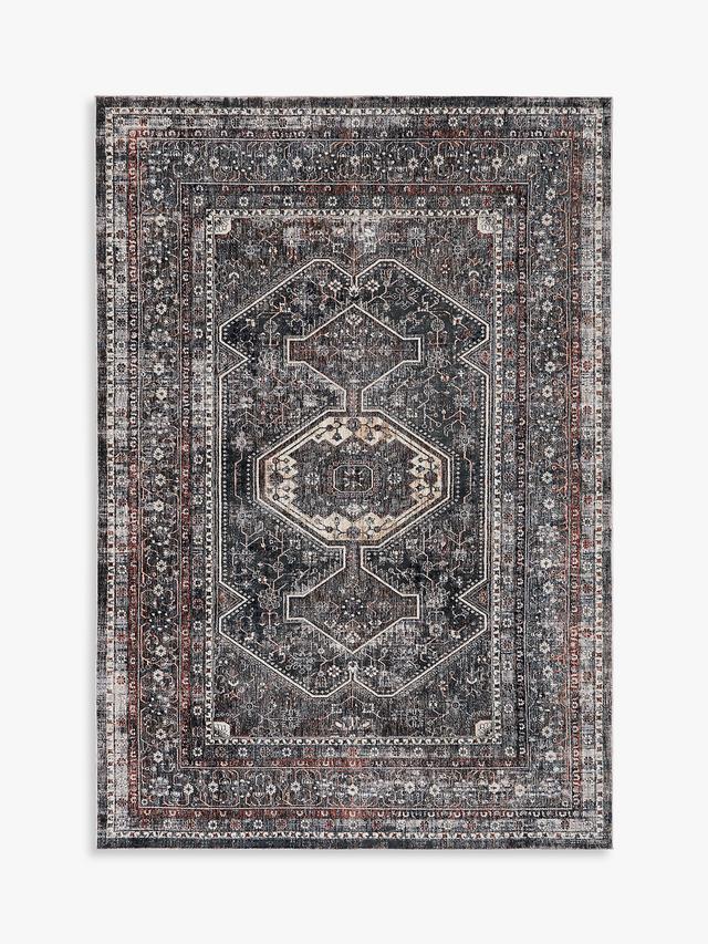 John Lewis Trio Medallion Traditional Patterned Woven Rug 180 x 120cm - Blue