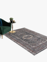 John Lewis Trio Medallion Traditional Patterned Woven Rug 180 x 120cm - Blue