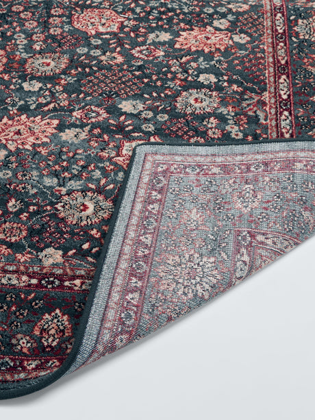 John Lewis Royal Heritage Floral Wool Rectangular Rug - Green L300 x W200 cm