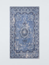John Lewis ANYDAY Indoor Rectangular Jaipur Rug - Navy - L230 x W160cm