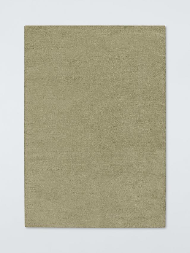 John Lewis Wellington Hand Loomed Pure Wool Rug L180 x W120cm - Light Green