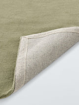 John Lewis Wellington Hand Loomed Pure Wool Rug L180 x W120cm - Light Green