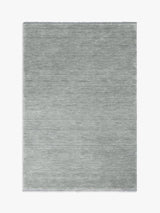 John Lewis Plain Hand Woven New Zealand Pure Wool Rug Grey L140 x W80cm