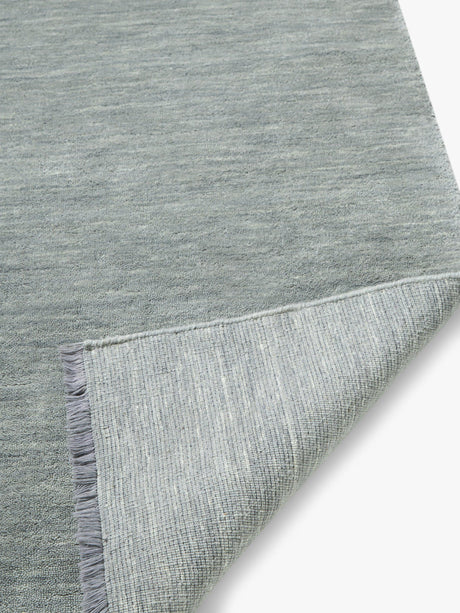 John Lewis Plain Hand Woven New Zealand Pure Wool Rug Grey L140 x W80cm