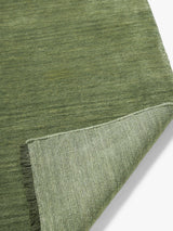 John Lewis Plain Hand Woven New Zealand Pure Wool Rug - Green L140 x W80 cm