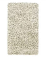 John Lewis Rhapsody Rectangular Wool Blend Shaggy Rug 140 x 80cm - Ivory - Kazoop 