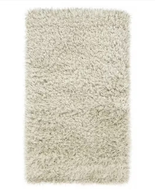 John Lewis Rhapsody Rectangular Wool Blend Shaggy Rug 140 x 80cm - Ivory - Kazoop 