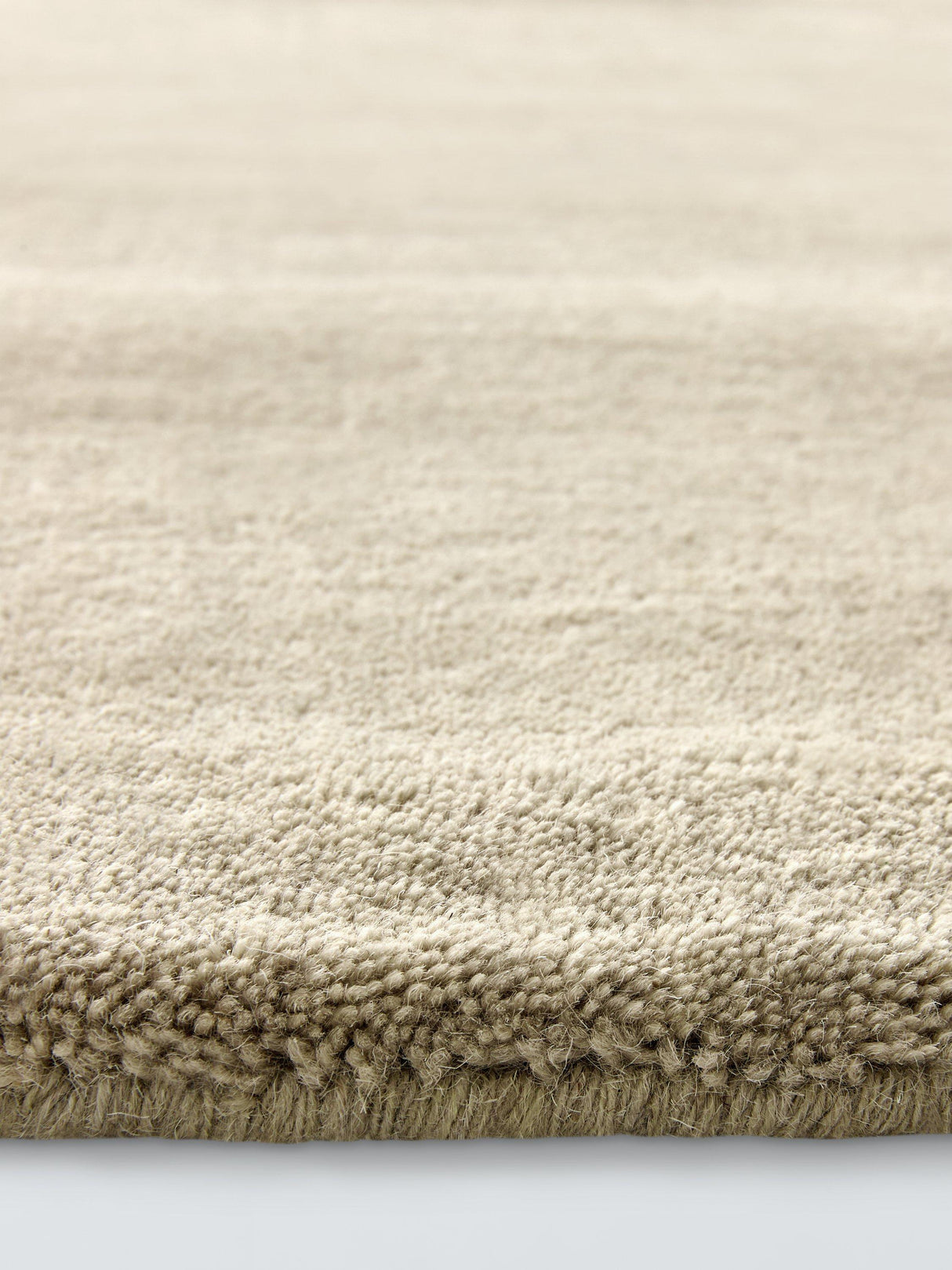 John Lewis Wellington Pure Wool Rectangular Rug Warm Neutral L300 x W200 cm