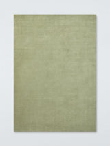 John Lewis Luxury Deep Pile Pure Wool Plain Rug - Pistachio L240 x W170 cm