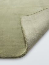 John Lewis Luxury Deep Pile Pure Wool Plain Rug - Pistachio L240 x W170 cm