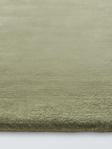John Lewis Luxury Deep Pile Pure Wool Plain Rug - Pistachio L240 x W170 cm
