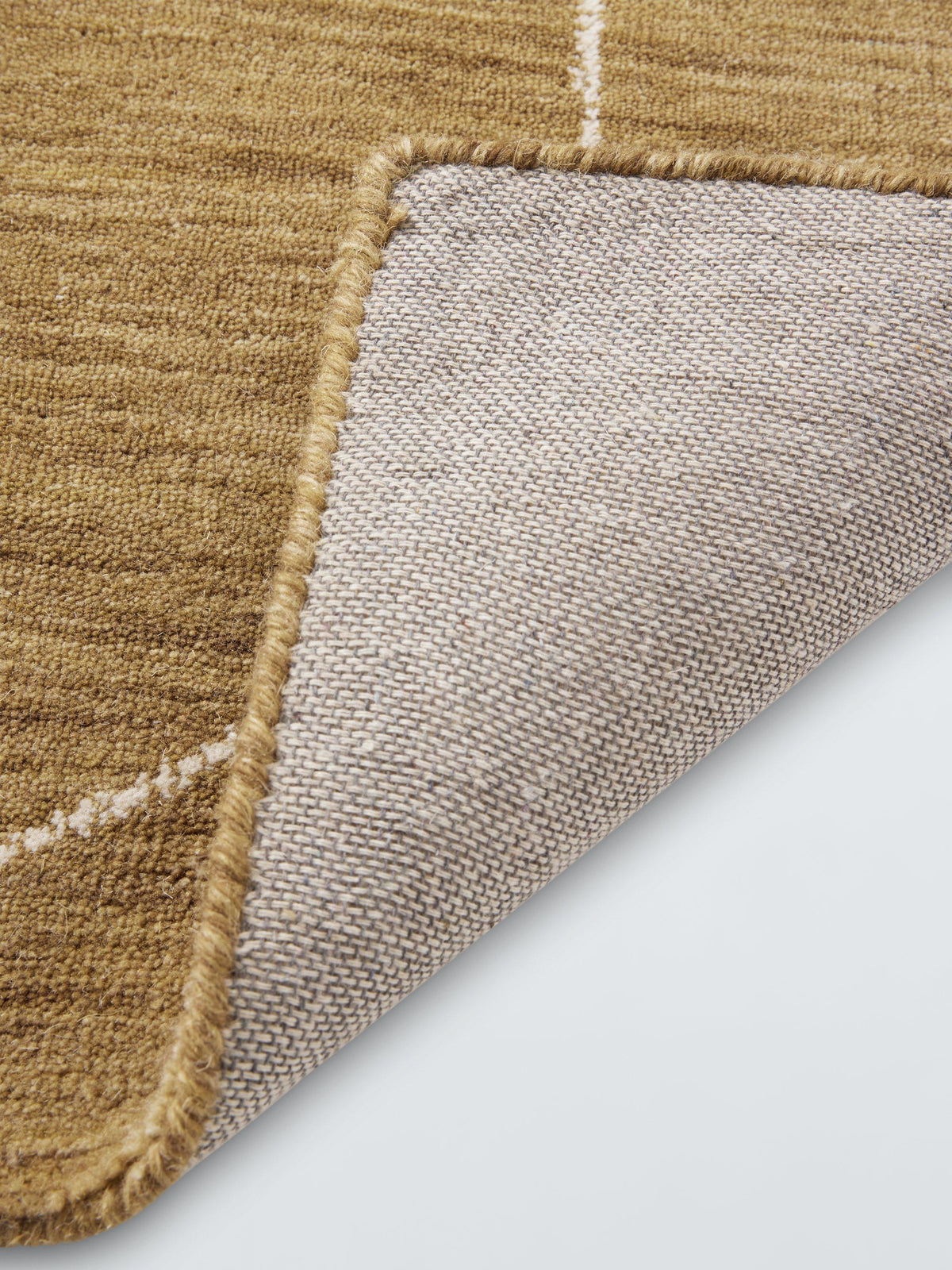 John Lewis Etch Wool Blend Textured Pattern Rug 240 x 170cm - Bronze Green