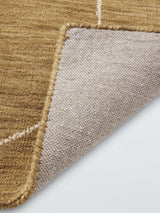 John Lewis Etch Wool Blend Textured Pattern Rug 240 x 170cm - Bronze Green