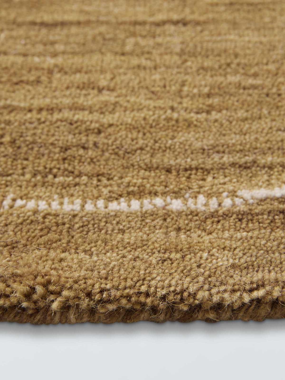 John Lewis Etch Wool Blend Textured Pattern Rug 240 x 170cm - Bronze Green