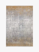 Gooch Luxury Ombre Distressed Gold/Silver Abstract Rectangular Rug 230x60cm