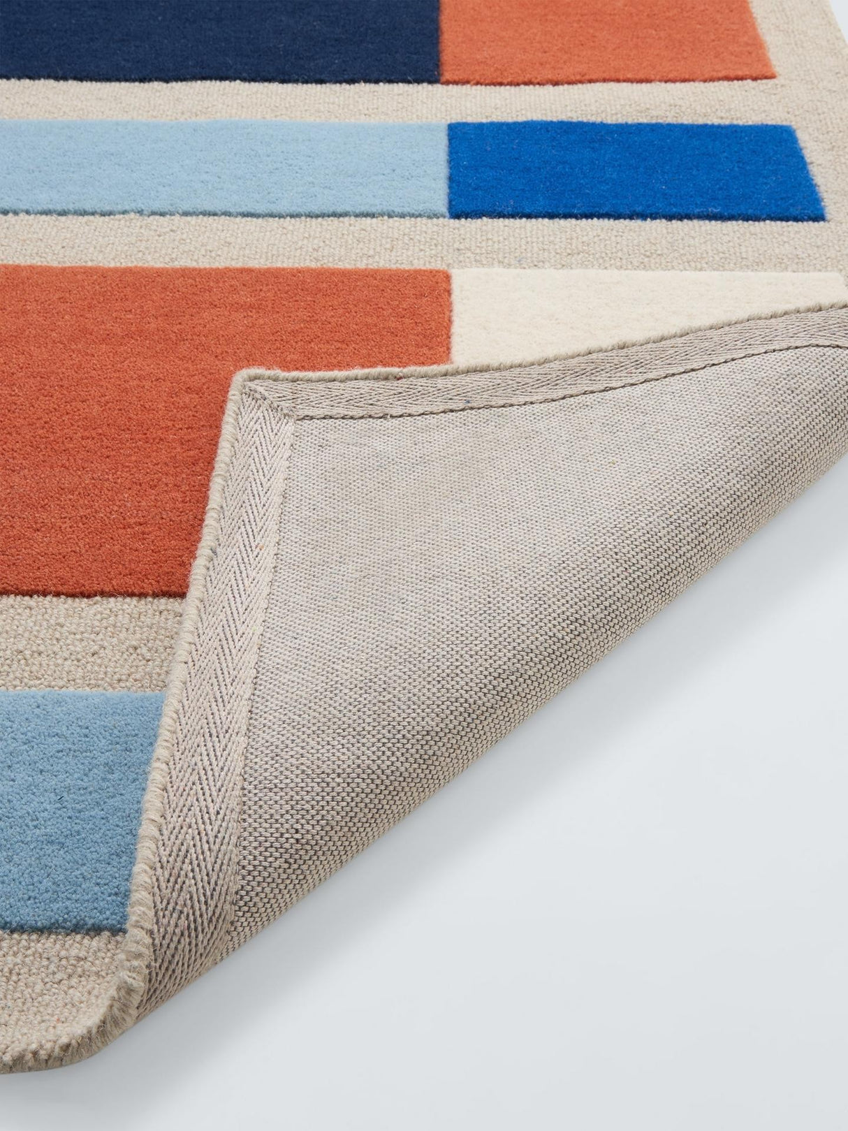 John Lewis Harmony Geometric Pure Wool Rectangular Rug L240 x W170cm - Multi