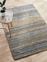 John Lewis Scandi Sketch Stripe Wool Blend Rug L240 x W170cm - Saffron