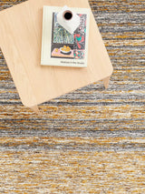 John Lewis Scandi Sketch Stripe Wool Blend Rug L240 x W170cm - Saffron