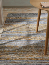 John Lewis Scandi Sketch Stripe Hand Loomed Wool Rug - Saffron L150 x W90cm