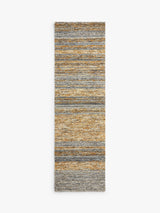 John Lewis Scandi Sketch Stripe Hand Loomed Wool Rug - Saffron L150 x W90cm