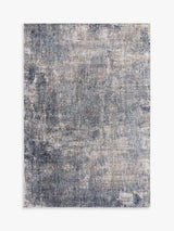John Lewis Bold Abstract Rectangular Wool Indoor Rug 180 x 120cm - Navy Blue