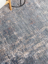 John Lewis Bold Abstract Rectangular Wool Indoor Rug 180 x 120cm - Navy Blue