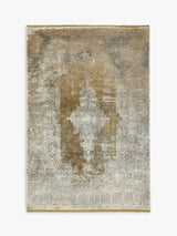 Gooch Luxury Distressed Medallion Rectangular Area Rug 120 x 180cm - Bronze