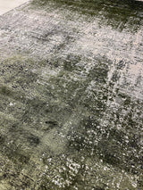 John Lewis Ombre Distressed Rectangular Abstract Rug L180 x W120cm - Green