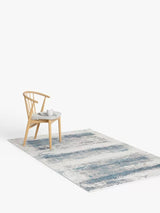 Gooch Luxury Distressed Ombré Rug L230 x W160 cm - Blue - Kazoop 