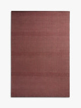 MADE Atwell Stripe Rectangular Textured Wool Rich Rug - Rust L170 x W120cm