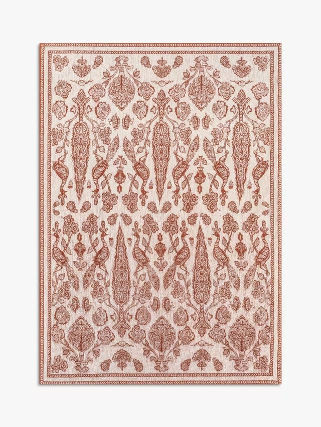 John Lewis x Sanderson Tamizart PET Wool Blend Rug L240 x W170cm - Red