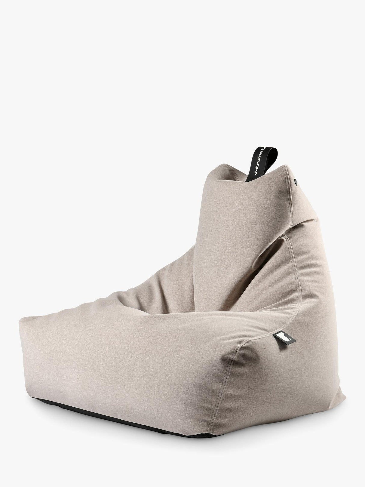 Extreme Lounging Mighty Brushed Suede Indoor Lounge Seat Bean Bag - Stone