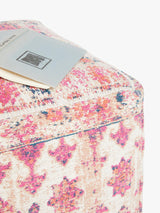John Lewis Cotton Distressed Medallion Poly-bead Pouffe H38 x W62 x D62cm