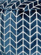 Harlequin Indoor Perplex Pouffe Footstool H38 x W55 x D55cm - Navy