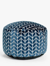Harlequin Indoor Perplex Pouffe Footstool H38 x W55 x D55cm - Navy - Kazoop 