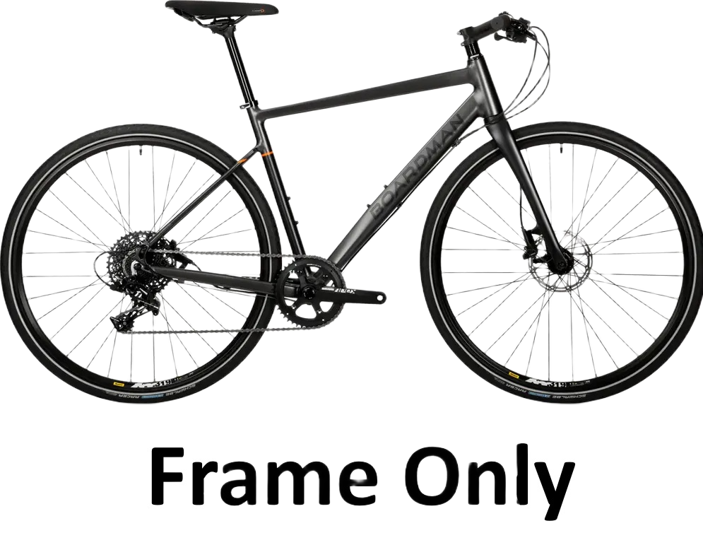 Boardman HYB 8.9 700c Hybrid Aluminum Bike Frame Only - Grey/Black - 45cm