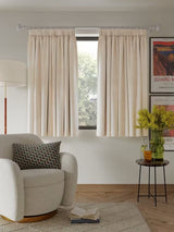 John Lewis Velvet Pair Lined Pencil Pleat Curtains W228 x Drop137cm - Putty