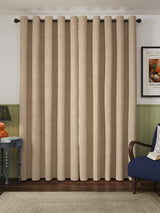 John Lewis Chenille Pair Blackout/Thermal Lined Eyelet Curtains W167 x 182cm