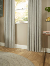 John Lewis Chenille Blackout Pair Eyelet Curtains W167 x Drop 228cm - Flint