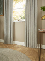 John Lewis Chenille Blackout Thermal Eyelet Curtains 228 x 137cm - Flint