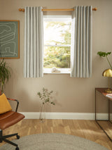 John Lewis Chenille Blackout Thermal Eyelet Curtains 228 x 137cm - Flint