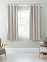 John Lewis Chenille Blackout Thermal Eyelet Curtains 228 x 137cm - Flint